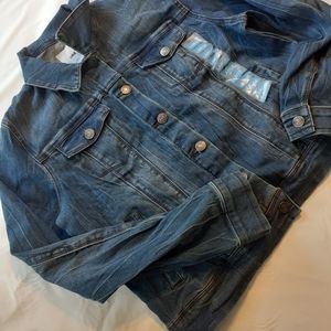 New cropped women's denim large jacket nine west
